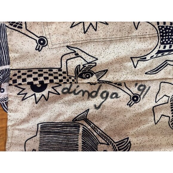 Rare Handmade One-of-A-Kind African Tribal Jacket Reversible Dindga Cowrie Shell - Picture 12 of 16